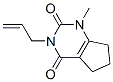 6,7-Dihydro-3-allyl-1-methyl-1H-cyclopentapyrimidine-2,4(3H,5H)-dione molecular structure