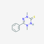 1,2,4,5-Tetrazine-3(2H)-thione, 1,4-dihydro-1,4-dimethyl-6-phenyl- molecular structure