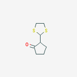 2-(1,3-dithiolan-2-yl)cyclopentanone molecular structure