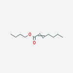 2-Heptenoic acid, butyl ester, (Z)- molecular structure