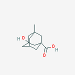 3-hydroxy-5-methyladamantane-1-carboxylic Acid molecular structure