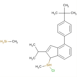 [4-(4-tert-Butylphenyl)-2-isopropyl-1H-inden-1-yl](chloro)dimethylsilane molecular structure