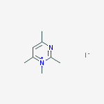 1,2,4,6-tetramethylpyrimidin-1-ium;iodide molecular structure