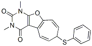 2H-CYCLOHEPTA[4,5]FURO[2,3-D]PYRIMIDINE-2,4(3H)-DIONE,1,7-DIHYDRO-1,3-DIMETHYL-7-(PHENYLTHIO)-