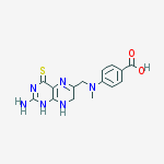 4-[(2-amino-4-sulfanylidene-7,8-dihydro-1h-pteridin-6-yl)methyl-methylamino]benzoic Acid molecular structure