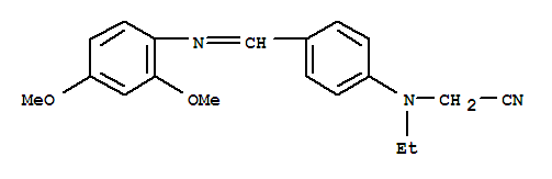 [(4-{(E)-[(2,4-dimethoxyphenyl)imino]methyl}phenyl)(ethyl)amino]acetonitrile