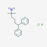 2-methyl-6,6-diphenylhexan-2-amine hydrochloride molecular structure