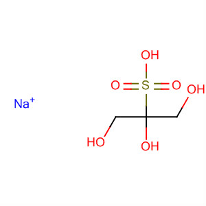 2-Propanesulfonic acid, 1,2,3-trihydroxy-, monosodium salt molecular structure