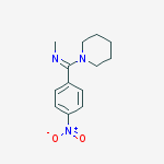 N-[(Z)-(4-nitrophenyl)(piperidin-1-yl)methylidene]methanamine
