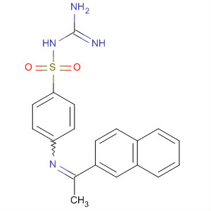 Benzenesulfonamide,N-(aminoiminomethyl)-4-[[1-(2-naphthalenyl)ethylidene]amino]- molecular structure