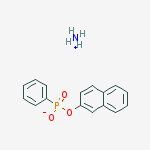 2-NAPHTHYL PHENYLPHOSPHONATE AMMONIUM SALT molecular structure