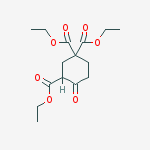 Triethyl 4-oxocyclohexane-1,1,3-tricarboxylate molecular structure