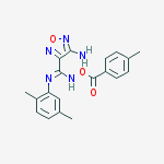 4-amino-N'-(2,5-dimethylphenyl)-N-{[(4-methylphenyl)carbonyl]oxy}-1,2,5-oxadiazole-3-carboximidamide