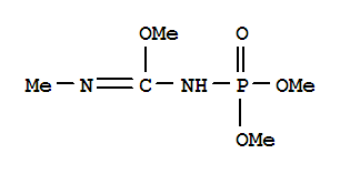 methyl N-(dimethoxyphosphoryl)-N'-methylcarbamimidate molecular structure