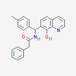 N-[(8-hydroxyquinolin-7-yl)-(4-methylphenyl)methyl]-2-phenylacetamide