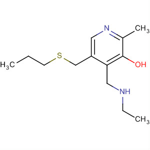 3-Pyridinol, 4-[(ethylamino)methyl]-2-methyl-5-[(propylthio)methyl]- molecular structure