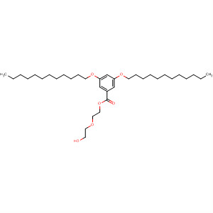 Benzoic acid, 3,5-bis(dodecyloxy)-, 2-(2-hydroxyethoxy)ethyl ester molecular structure