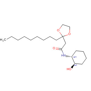 1,3-Dioxolane-2-acetamide, N-[(1R,2R)-2-hydroxycyclohexyl]-2-nonyl-,rel- molecular structure