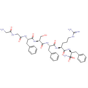 L-Phenylalaninamide,glycylglycyl-L-phenylalanyl-L-seryl-L-phenylalanyl-L-arginyl- molecular structure