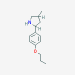PYRROLIDINE,4-METHYL-2-(4-PROPOXYPHENYL)- molecular structure