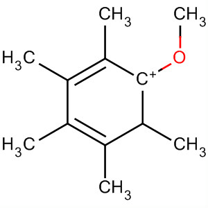 Cyclohexadienylium, 1-methoxy-2,3,4,5,6-pentamethyl- molecular structure