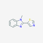 1-methyl-2-(1,3-thiazol-5-yl)-1H-benzimidazole molecular structure
