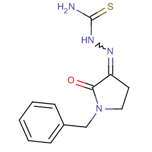 Hydrazinecarbothioamide,2-[2-oxo-1-(phenylmethyl)-3-pyrrolidinylidene]- molecular structure