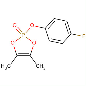 1,3,2-Dioxaphosphole, 2-(4-fluorophenoxy)-4,5-dimethyl-, 2-oxide molecular structure