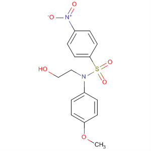 Benzenesulfonamide, N-(2-hydroxyethyl)-N-(4-methoxyphenyl)-4-nitro- molecular structure