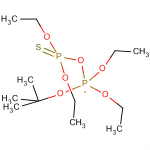 Phosphoranyl,[(diethoxyphosphinothioyl)oxy](1,1-dimethylethoxy)diethoxy- molecular structure