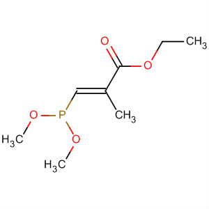 2-Propenoic acid, 3-(dimethoxyphosphinyl)-2-methyl-, ethyl ester, (E)- molecular structure