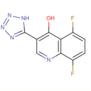 4-Quinolinol, 5,8-difluoro-3-(1H-tetrazol-5-yl)- molecular structure