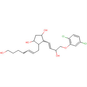 1,3-Cyclopentanediol,4-[4-(2,5-dichlorophenoxy)-3-hydroxy-1-butenyl]-5-(7-hydroxy-2-heptenyl)- molecular structure