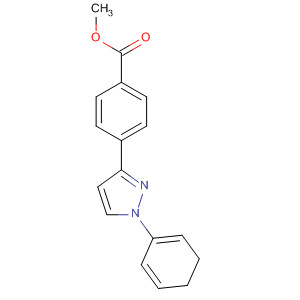 Benzoic acid, 4-(4,5-dihydro-1-phenyl-1H-pyrazol-3-yl)-, methyl ester molecular structure