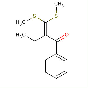 1-Butanone, 2-[bis(methylthio)methylene]-1-phenyl- molecular structure