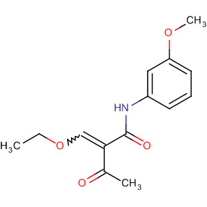 Butanamide, 2-(ethoxymethylene)-N-(3-methoxyphenyl)-3-oxo- molecular structure