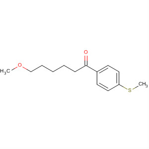 1-Hexanone, 6-methoxy-1-[4-(methylthio)phenyl]- molecular structure