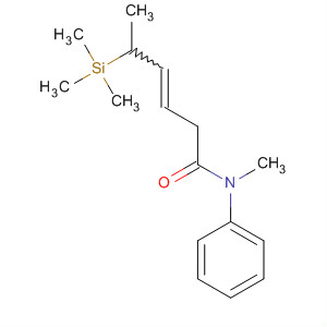 3-Hexenamide, N-methyl-N-phenyl-5-(trimethylsilyl)- molecular structure