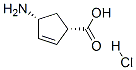 (1S,4R)-4-AMINO-CYCLOPENT-2-ENECARBOXYLIC ACID HYDROCHLORIDE molecular structure