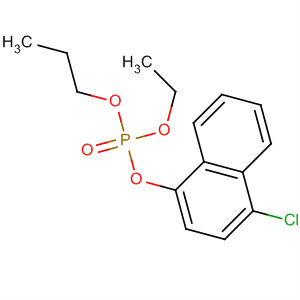 Phosphoric acid, 4-chloro-1-naphthalenyl ethyl propyl ester molecular structure