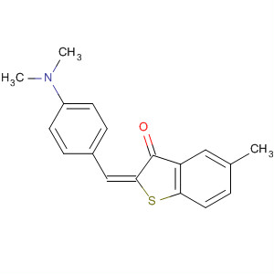 Benzo[b]thiophen-3(2H)-one,2-[[4-(dimethylamino)phenyl]methylene]-5-methyl-, (E)- molecular structure