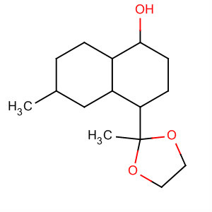 1-Naphthalenol, decahydro-6-methyl-4-(2-methyl-1,3-dioxolan-2-yl)- molecular structure