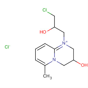 2H-Pyrido[1,2-a]pyrimidinium,1-(3-chloro-2-hydroxypropyl)-3,4-dihydro-3-hydroxy-6-methyl-, chloride molecular structure