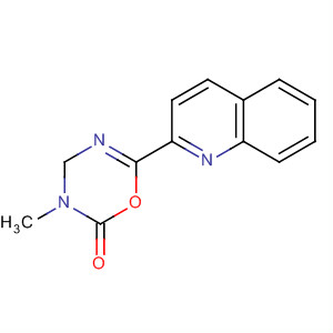 2H-1,3,5-Oxadiazin-2-one, 3,4-dihydro-3-methyl-6-(2-quinolinyl)- molecular structure