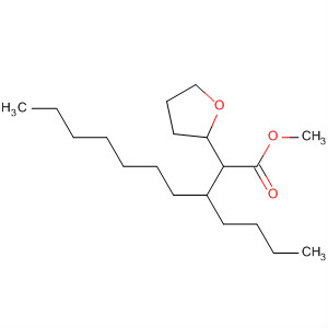 2-Furanacetic acid, 5-dodecyltetrahydro-, methyl ester, trans- molecular structure