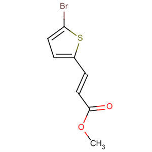 2-Propenoic acid, 3-(5-bromo-2-thienyl)-, methyl ester, (2E)- molecular structure