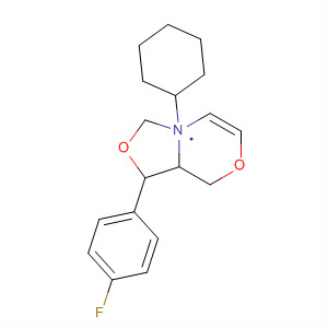1H,3H-Oxazolo[4,3-c][1,4]oxazine,3-(4-fluorophenyl)tetrahydro-8-phenyl- molecular structure