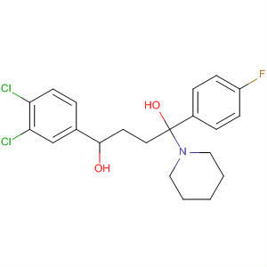 1-Piperidinebutanol,4-(3,4-dichlorophenyl)-a-(4-fluorophenyl)-4-hydroxy- molecular structure