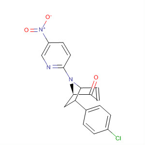 8-Azabicyclo[3.2.1]oct-3-en-2-one,6-(4-chlorophenyl)-8-(5-nitro-2-pyridinyl)-, endo-