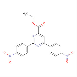 4-Pyrimidinecarboxylic acid, 2,6-bis(4-nitrophenyl)-, ethyl ester